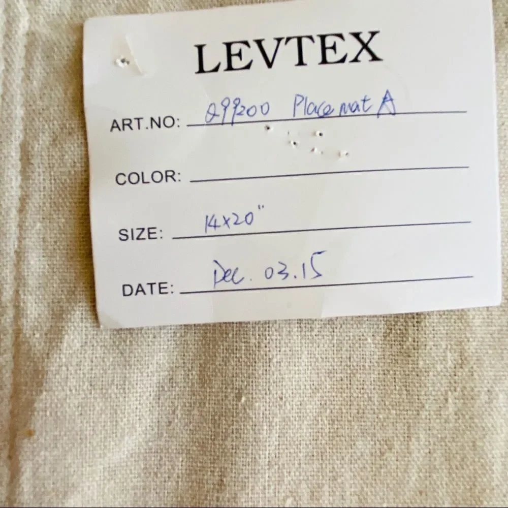 Levtex Scandinavian Christmas Place Mat Table Runner NWT